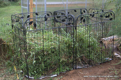 compost bin from fence panels