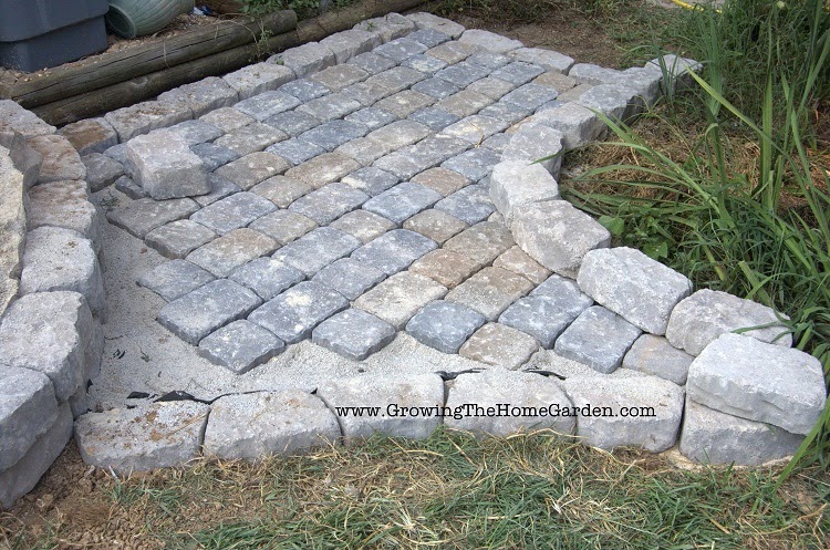 Using paving stones to build a pathway, patio, or sidewalk.
