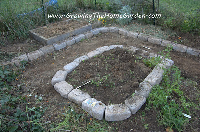 raised bed using manufactured stone